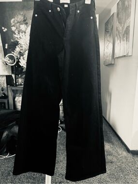 Universal Thread Black Wide-Leg Chinos